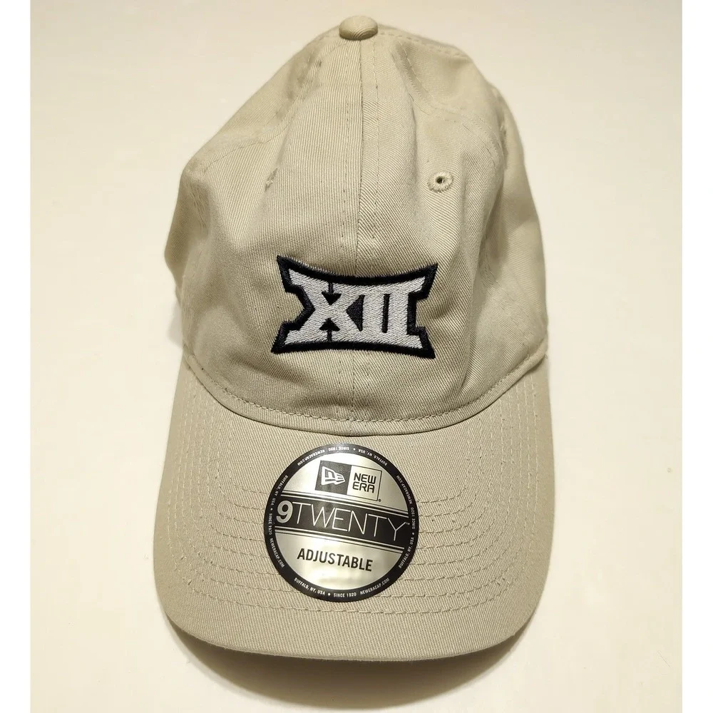 NEW ERA Big 12 Conference Cotton Dad Cap‎ Beige 9Twenty Adjustable ~ New